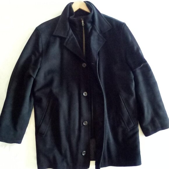Harry Rosen Mens Coat Pure Wool Loro Piana Size Chest 52 Doubled - Picture 1 of 16